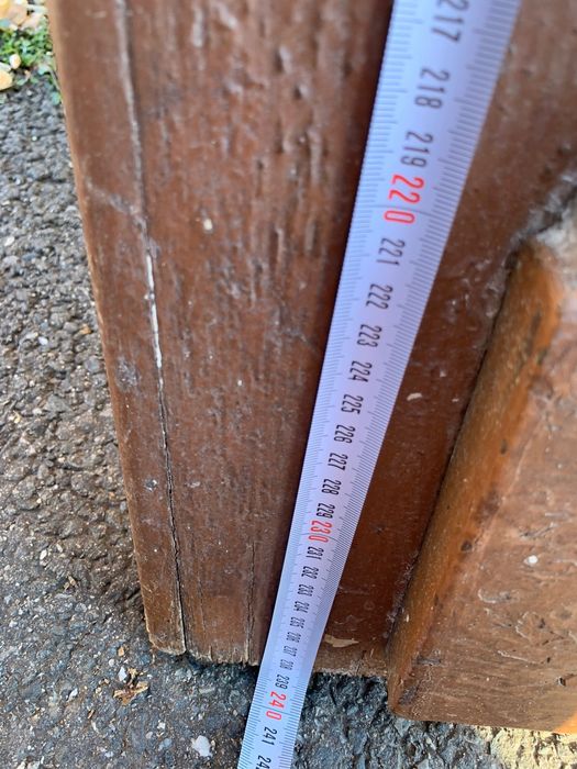 Usa lemn exterioara/ compusa din 2 bucati