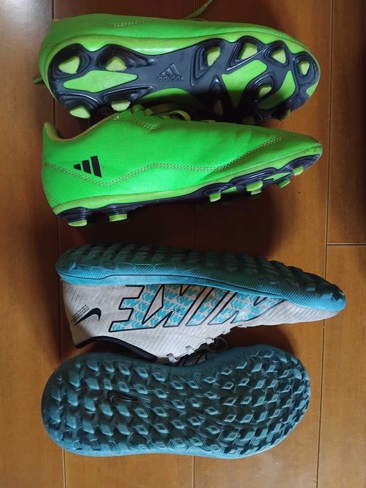 Adidasi Nike mar. 36/Adidas 35, manusi 7 si pantaloni portar 9-10ani