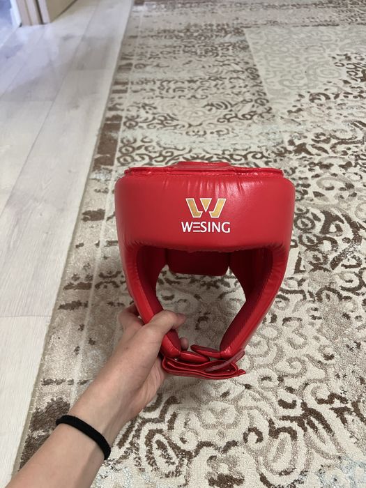 шлем боксерский wesing красный
