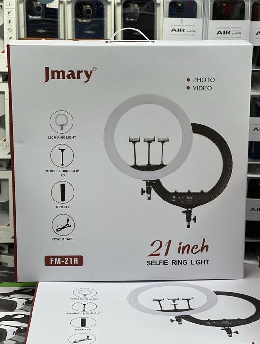 Shtativli Kalsevoy Lampa,Светодиодная кольцевая лампа c штативом Jmary