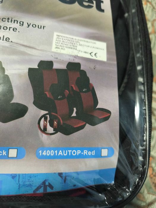Set huse scaune auto, universale, fata-spate