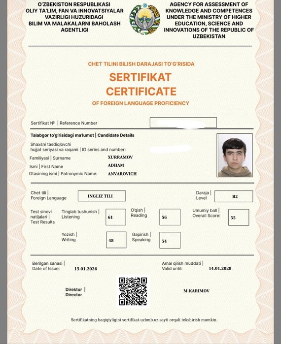 Ingliz va rus tilidan repetitor