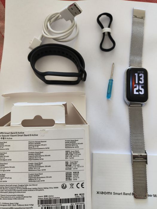 Mi Band 8 active полный комплект