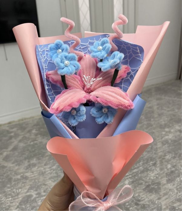 Букеты из синельной проволки