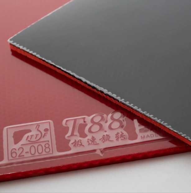 Гуми за тенис на маса SANWEI T88 ULTRA Spin . Черна + червена.