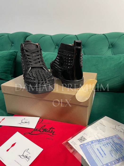 Adidasi Christian Louboutin piele naturala Full Box colectie noua