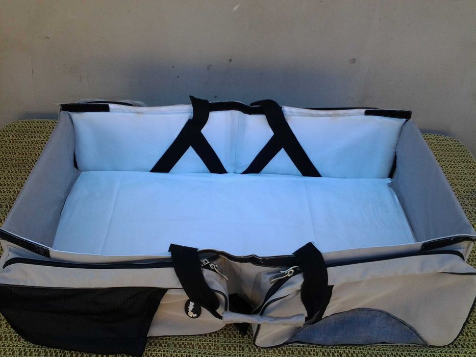 **Landou, 27*20*36 cm, Geanta multifunctionala cu patut pliabil bebe
