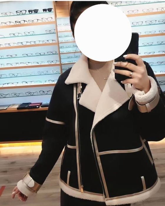 Стильная Трендовая авиатор дубленка. Aviator dublenka