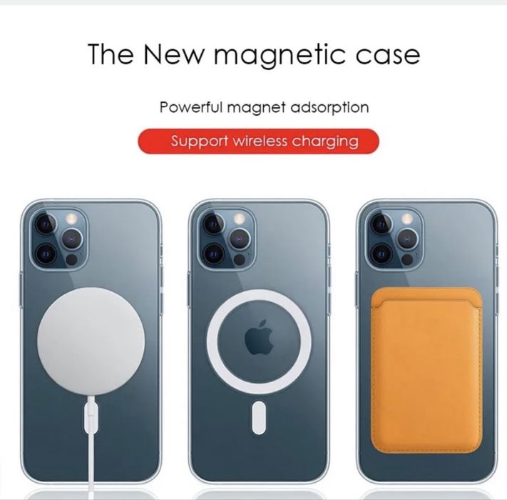 Husa Transparenta MagSafe Apple iPhone 17Pro/ 16/15/14/13/12/11