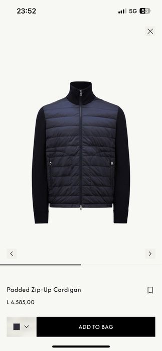 Cardigan Moncler Barbati XL Original!