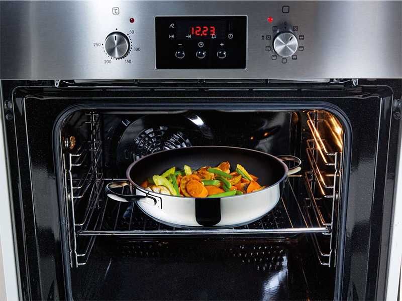 НОВИ! Тиган за задушаване 28см с капак съд за готвене