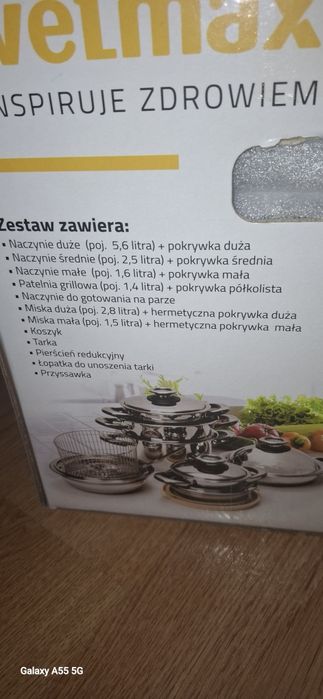 Комплект съдове за готвене WELMAX 18 части