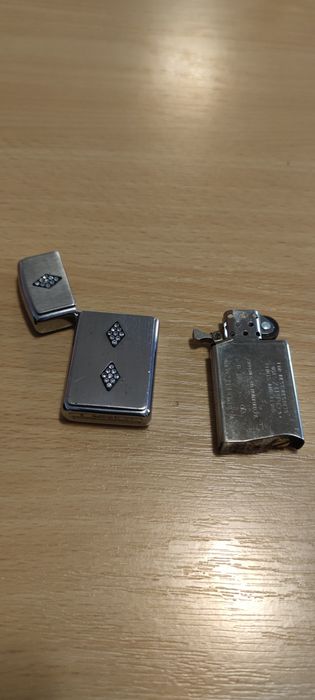 Bricheta Zippo slim colectie cristale Swarovski