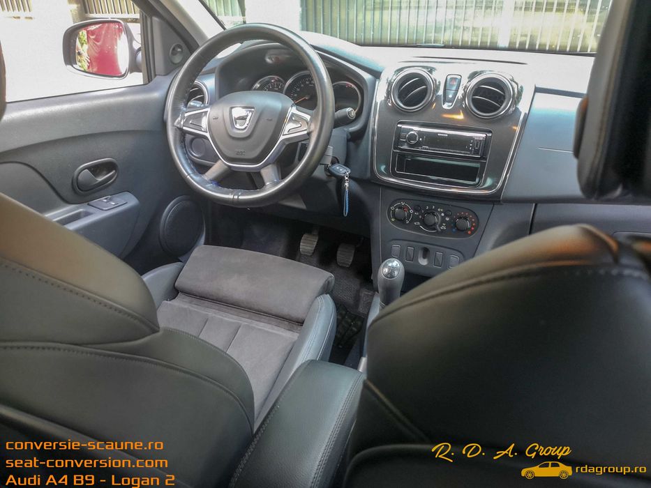 Sistem adaptare scaune de Audi A4 B9 A5 pe Logan Duster Sandero