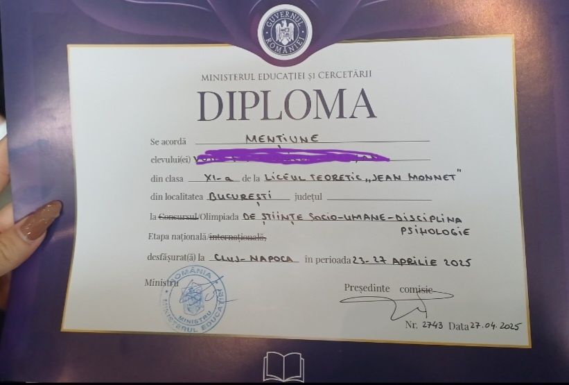 Meditatii Psihologie (BAC, Admitere)