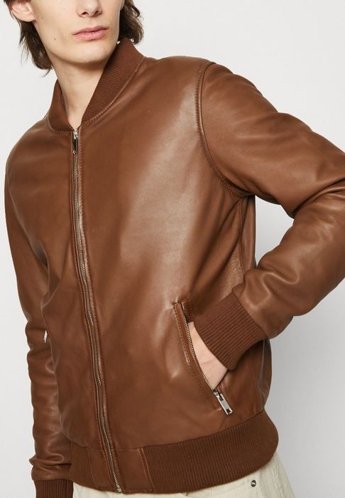 Geaca piele Serge Pariente piele naturală XXL