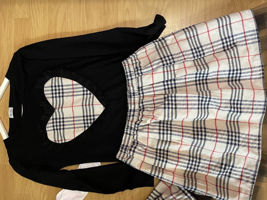 Комплект пола и блузка за майка и дъщеря 98-104/М-Л