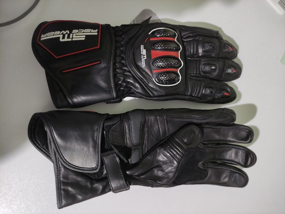 Manusi moto din piele naturala SM Blade Long marimi S, M, L, XL si 2XL