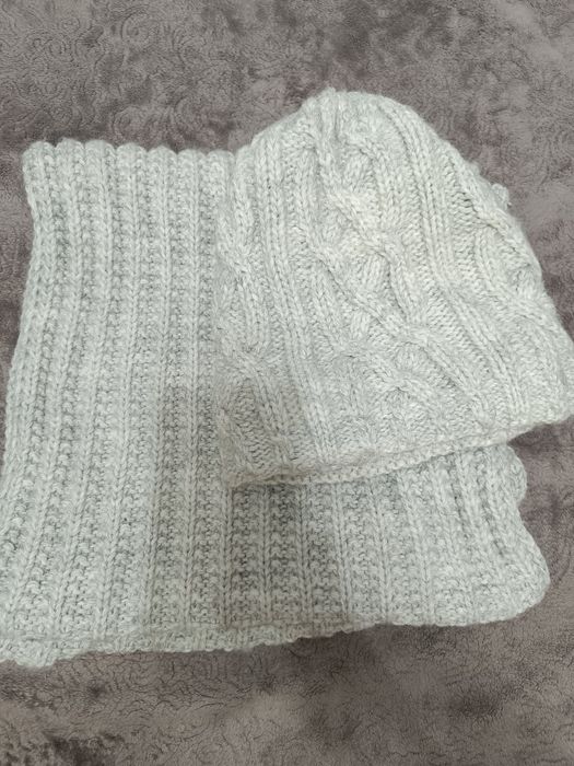 Шапка и снуд зимние