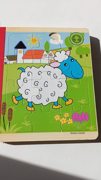 Книжка- пазл деревянная