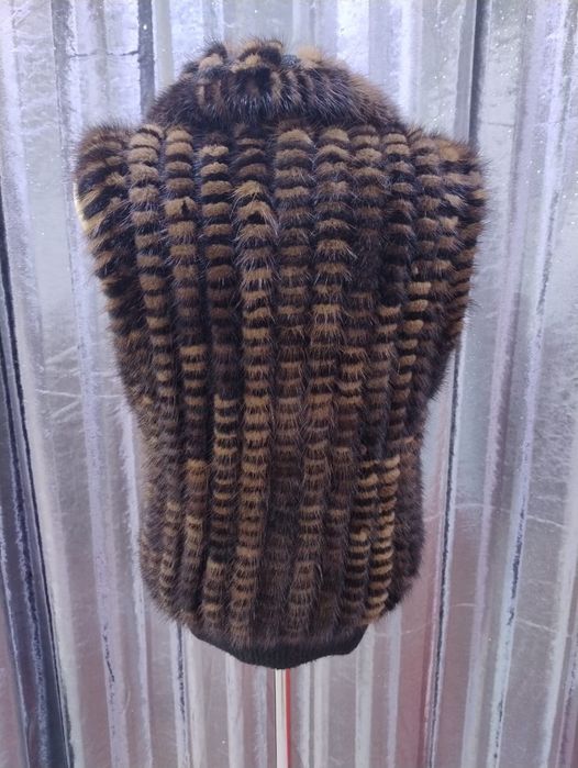 Норковая безрукавка