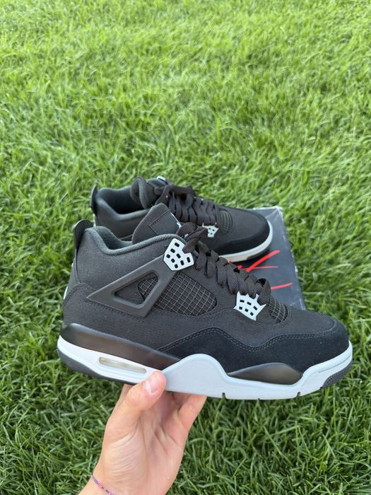 Jordan 4 Black Canvas