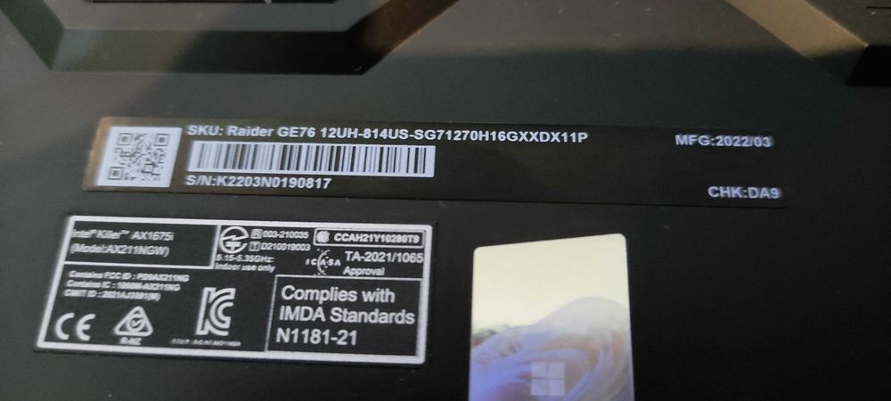 Ноутбук игровой msi GE76