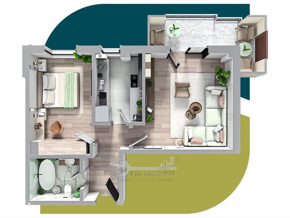 Apartament 2 camere Decomandat Galata Comision 0%
