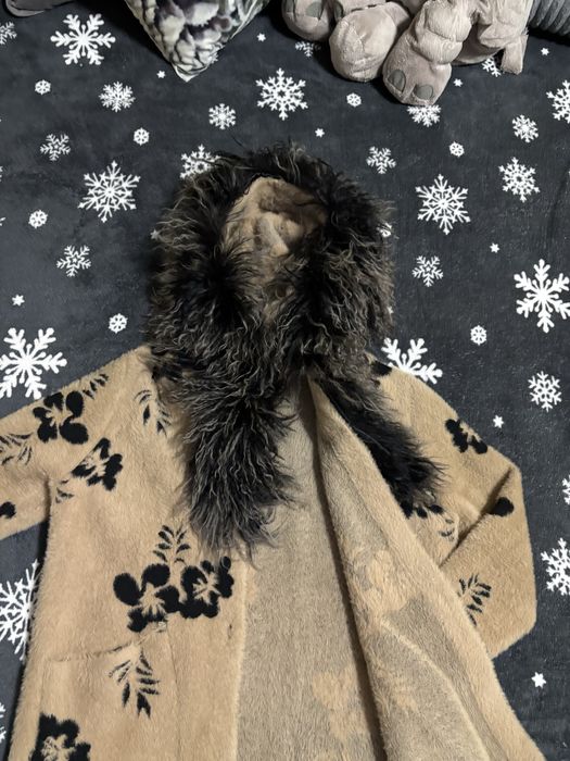 Палто ангора и кашмир с каулка от лама