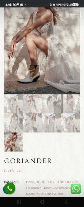 Rochie mireasa Iris Bridal Salon