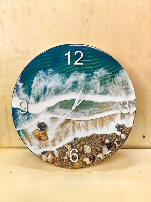 Стенен часовник от епоксидна смола!