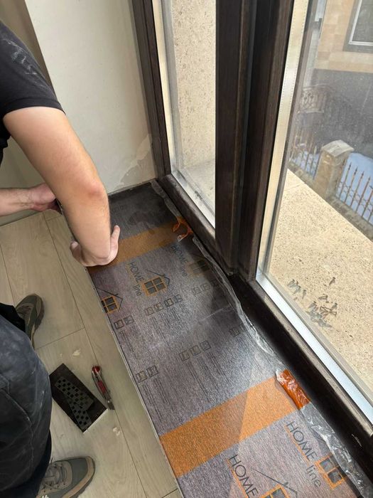 Подоконники с установкой.