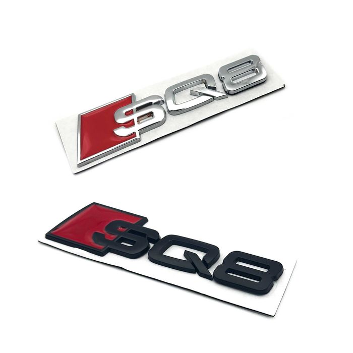 Audi надпис RSQ8, SQ5, SQ7 sline, букви, Ауди, багажник емблема