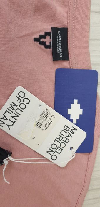 Marcelo Burlon Oversize  Womens Size S НОВО! ОРИГИНАЛ! Дамска Тениска!