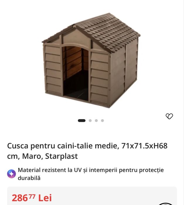 Cusca caine talie mica si medie