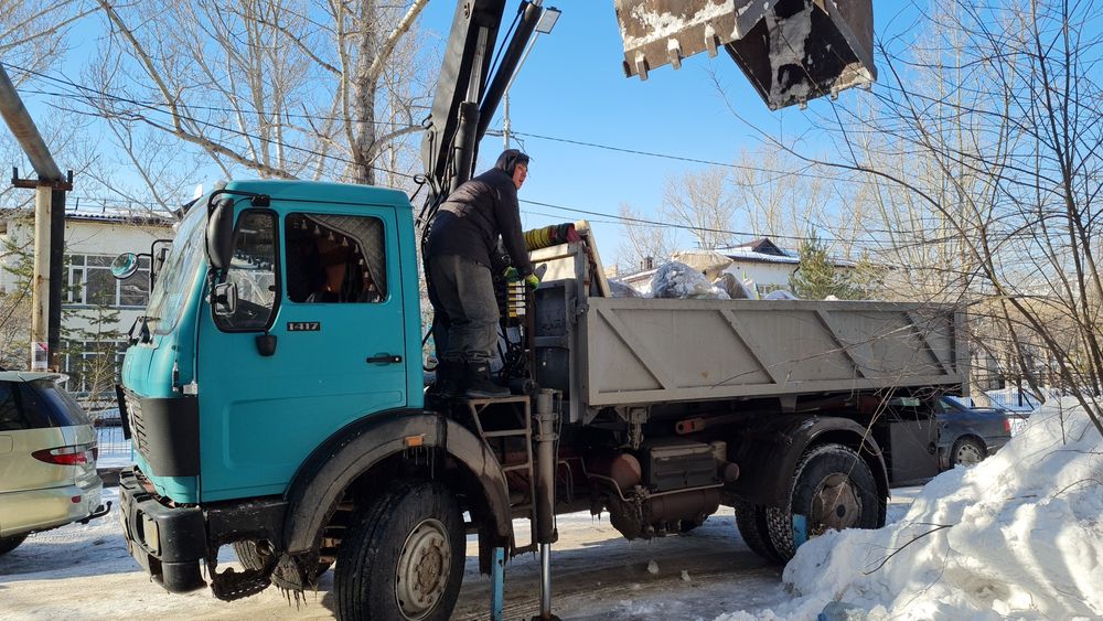 Услуги грейфера вывоз мусора