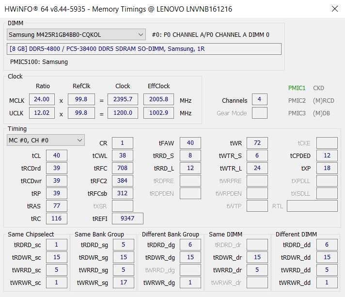 Kit memorie RAM Samsung 16GB (2x8) DDR5 SO-DIMM 4800MHz CL40 OEM