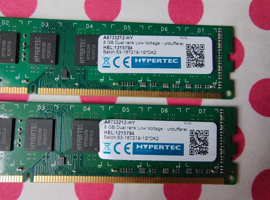 Memorie Ram Hypertec 16GB ( 2 x 8 GB ) 1600Mhz DDR3 Desktop.