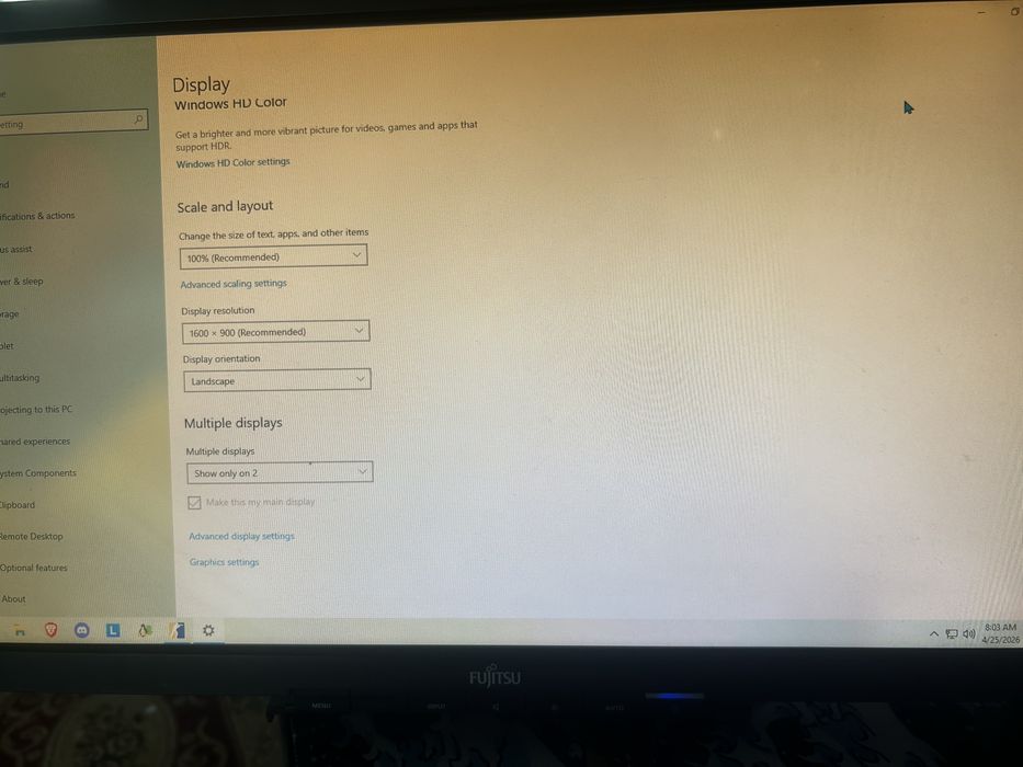 Monitor fujitsu.