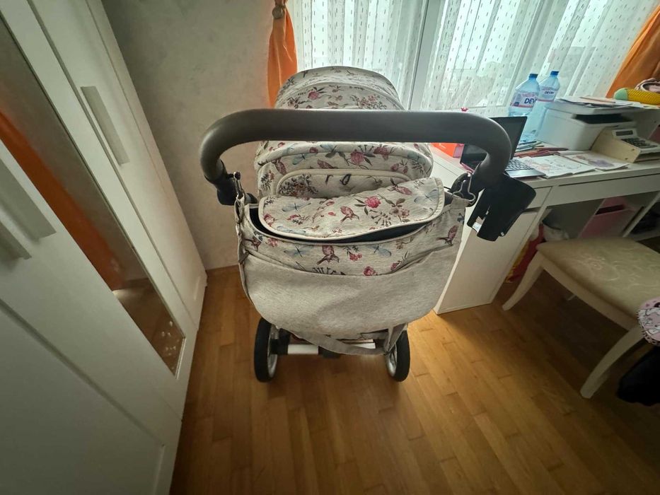 Бебешка количка Espiro Next Limited Edition  2 в 1 - Birdy Beige