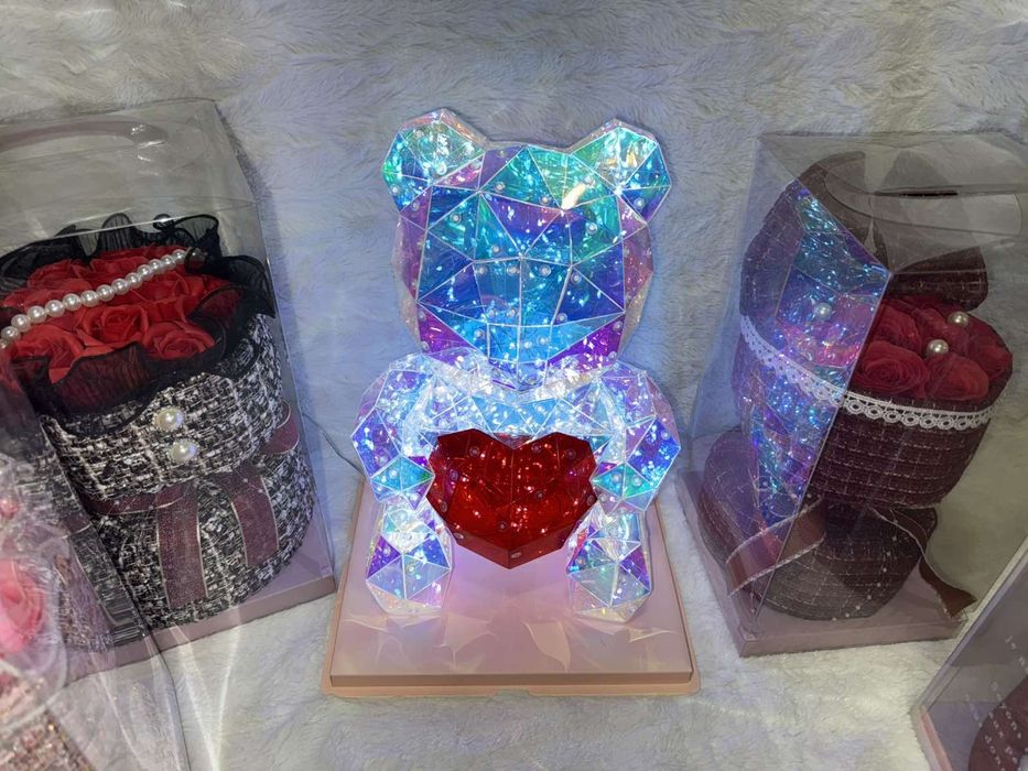 3D  мече 30 см , Букети от сапунени рози