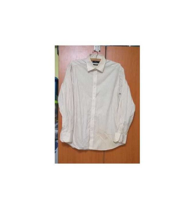 Oferta! Camasa barbateasca Jeff Banks London bej cu dungi, UK. 42