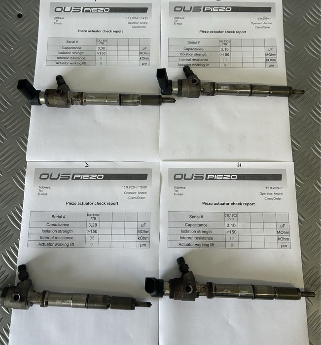 Ремонт,стенд,проверка и диагностика  на всички модели дюзи