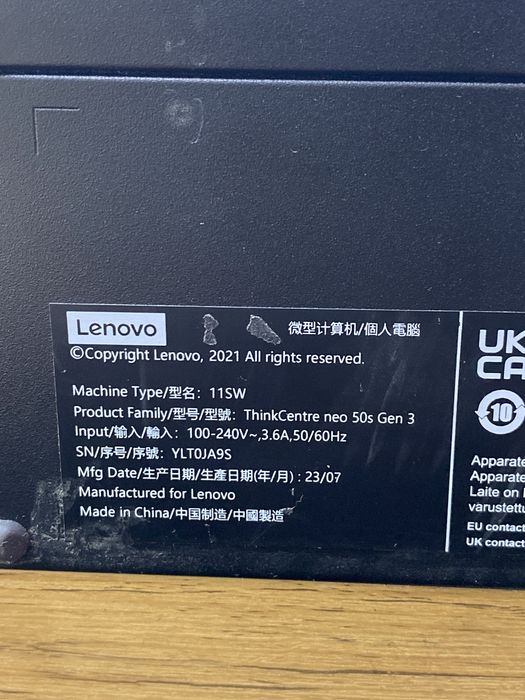 lenovo ThinkCentre N50s gen3 (p25)