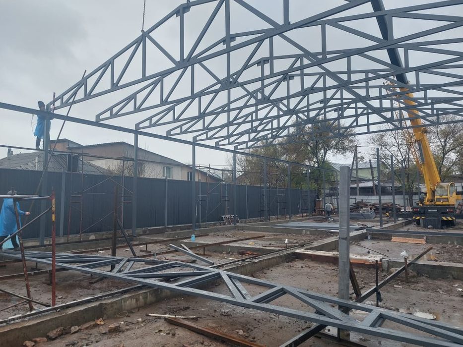 Металлоконструкция, монтаж сэндвич панели