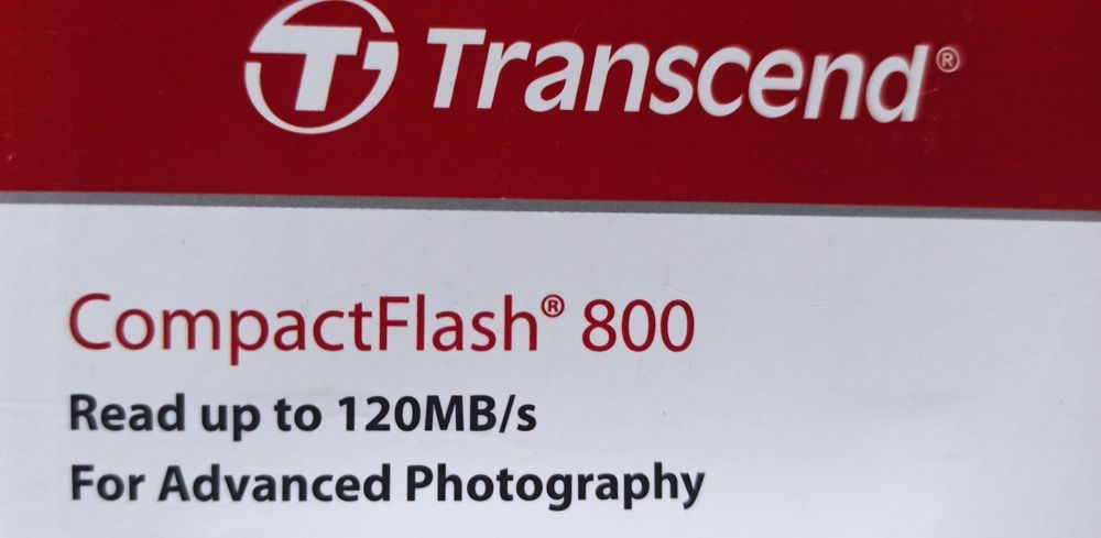 Карта памяти Compact Flash Transcend CF800, 64 Гб