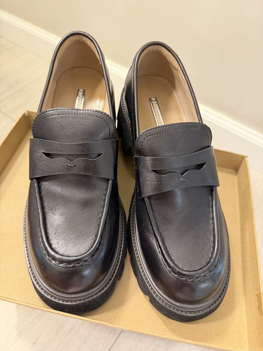 Лоферы 40 размер , кожа