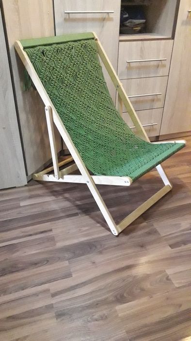 Шезлонг плетеный. Новый.