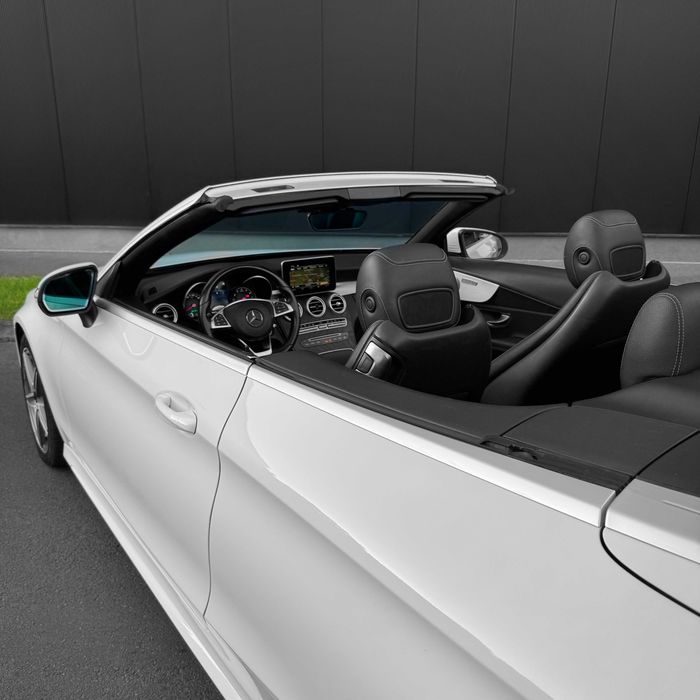 Mercedes-Benz C-Class A205 AMG C200 185CP Cabrio 4Matic Alb Piele 2017