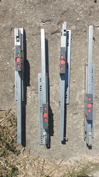 Скрити водачи за чекмедже Samet Smart Slide, частично изтегляне (Single Extension), Push to Open, 30kg.